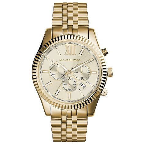 michael kors lexington watch battery size|michael kors chronograph gold.